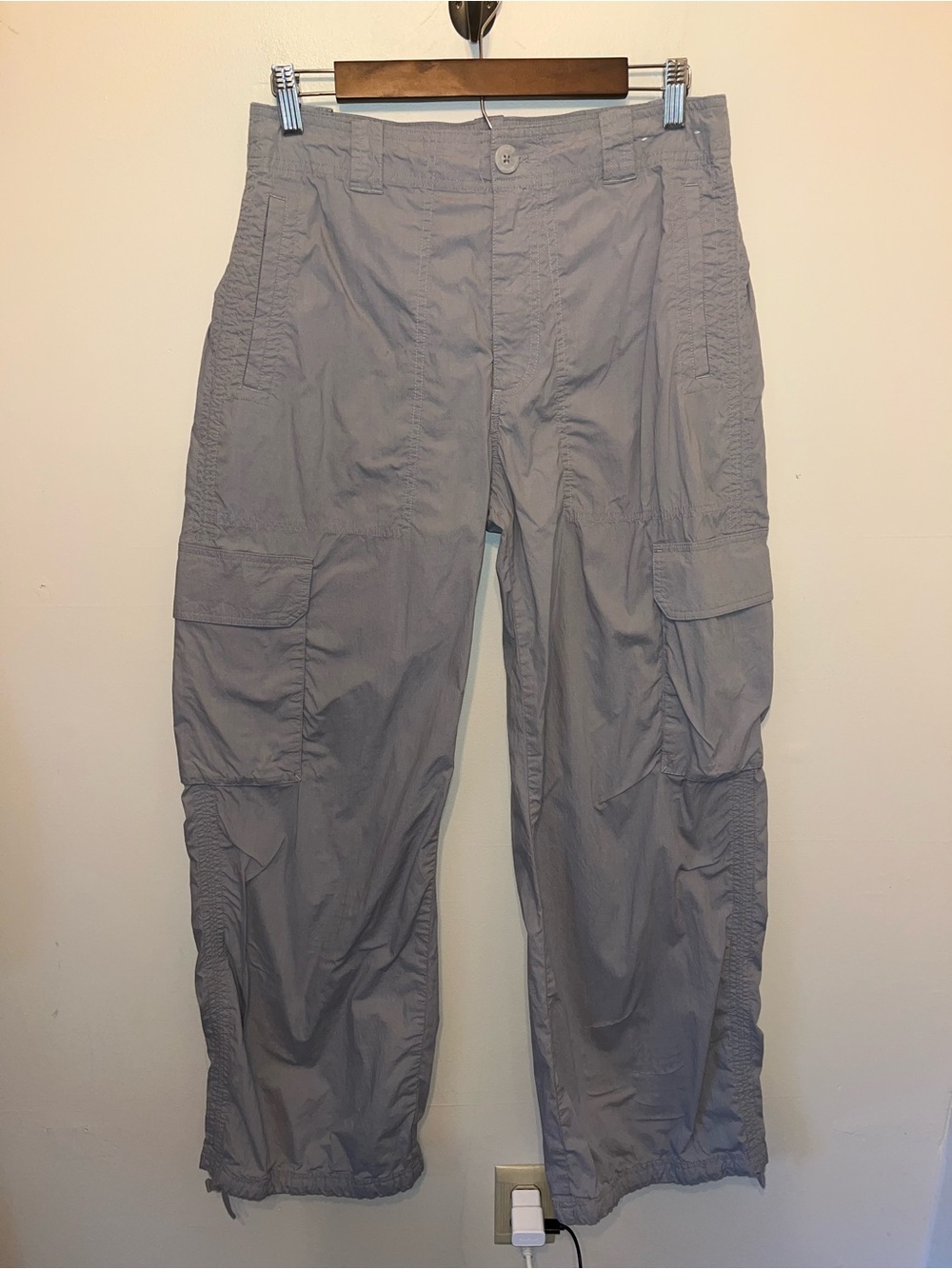 Abercrombie & Fitch Women’s Gray Cargo Utility Pants Y2K Style Size S EUC